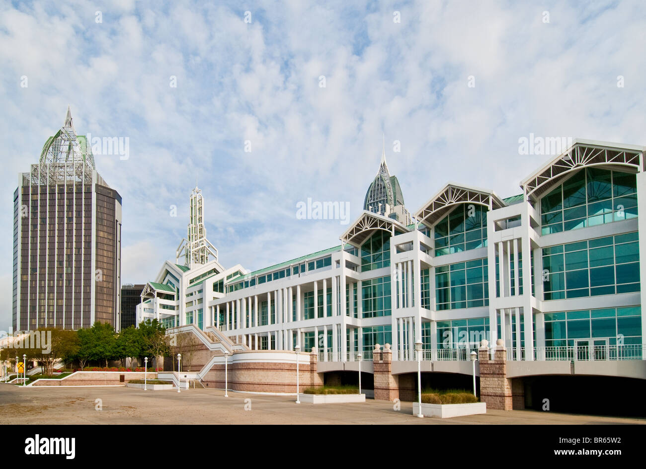 Arthur R. Outlaw Mobile Convention Center in the city center of Mobile