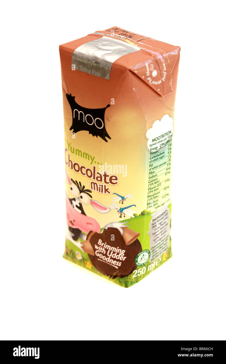 Moo Chocolate Milk Drink Stock Photo Alamy