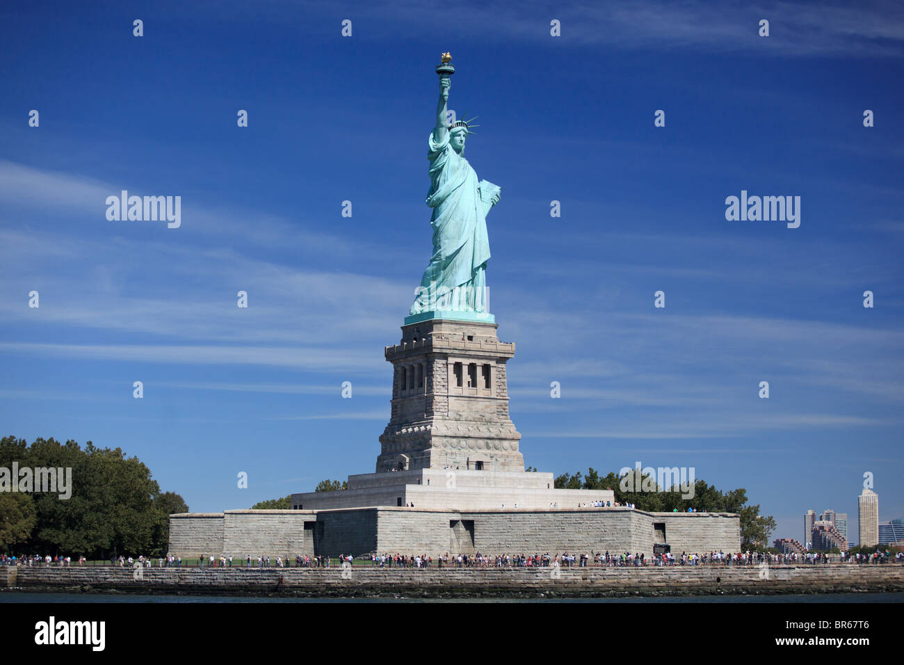 Statue of Liberty Seen from New York Harbor Stock Photo Alamy