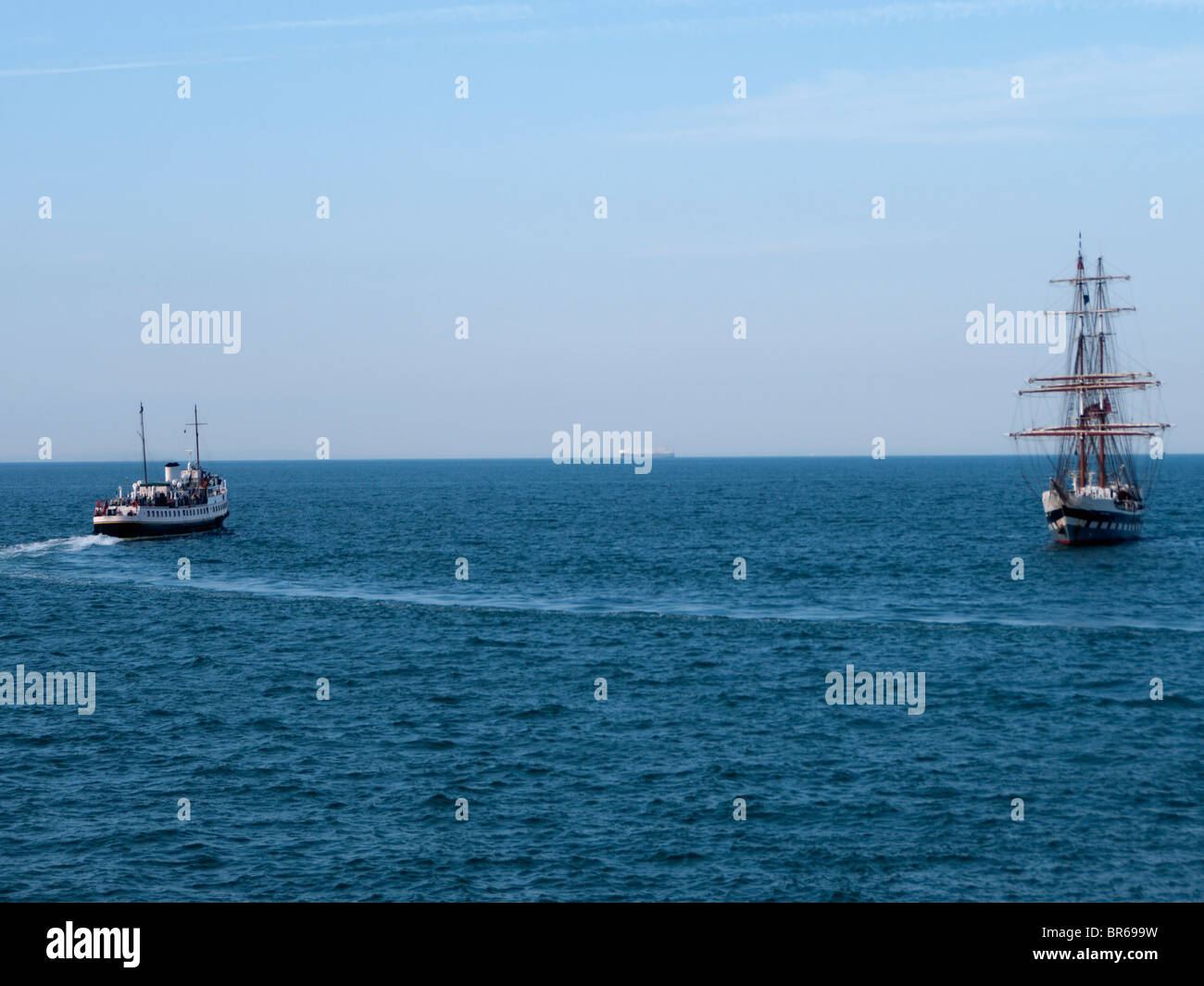 Stavros S Niarchos, tall ships youth trust, ferry to swansea Stock Photo