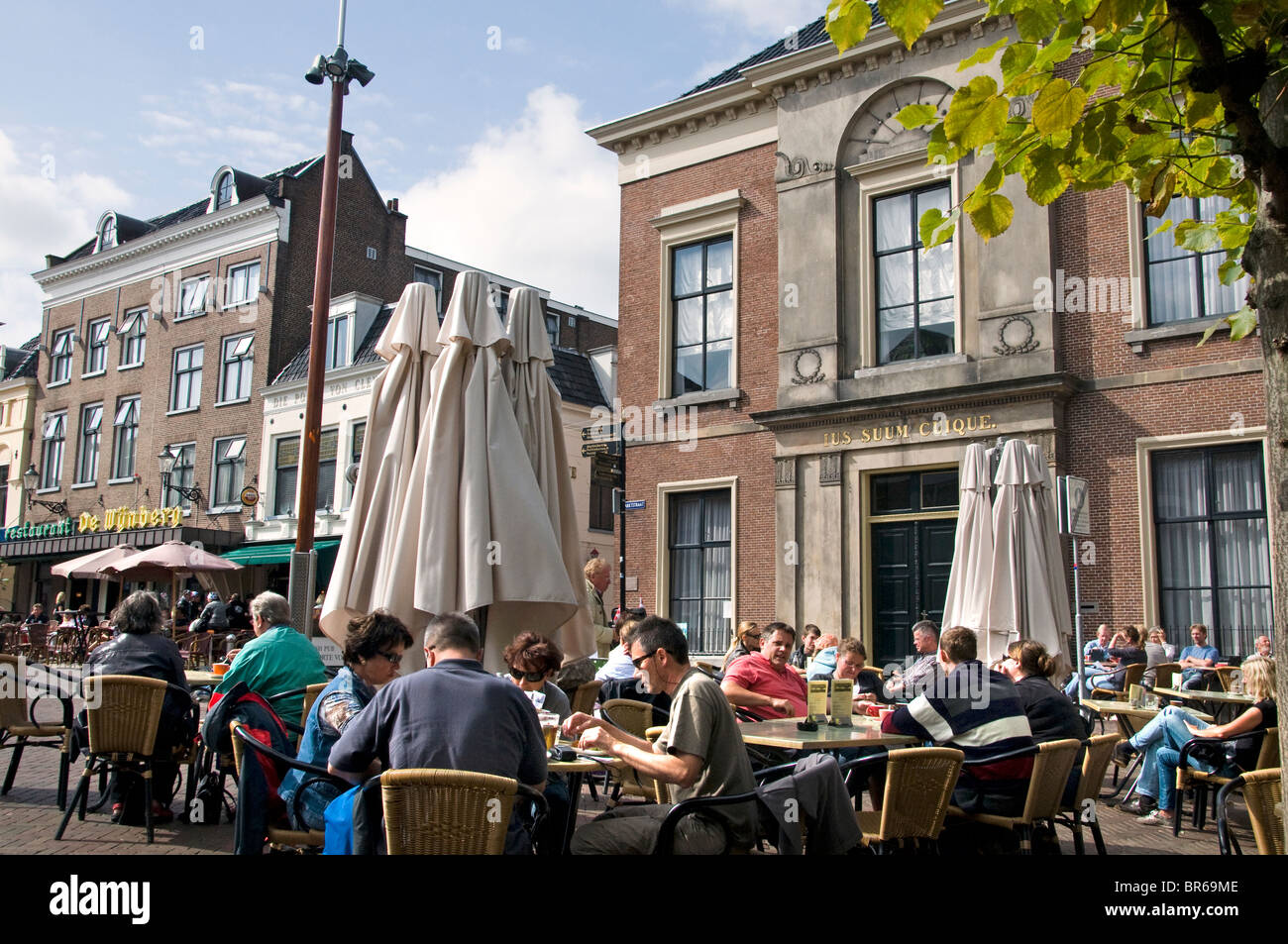Sneek  Netherlands Friesland town city bar pub cafe Stock Photo