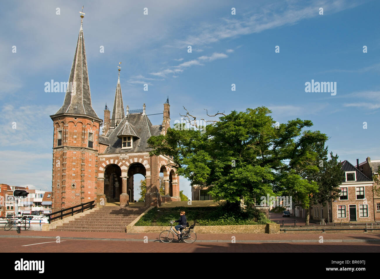 Sneek  Netherlands Friesland town city Water Gate Stock Photo