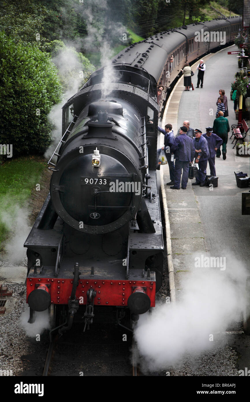 Haworth steam train Stock Photo