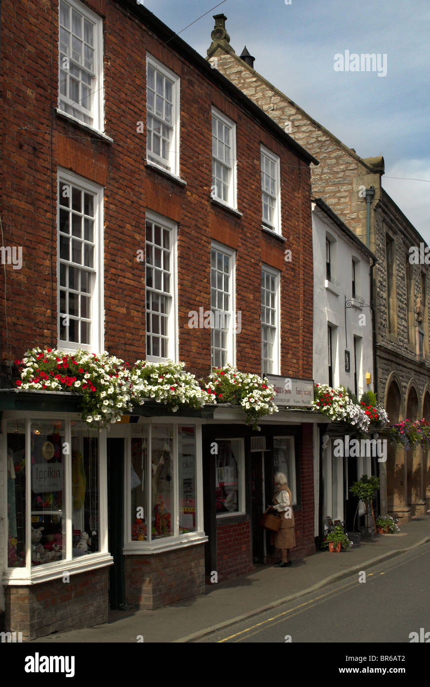 Much Wenlock High Street, Shropshire Stock Photo Alamy