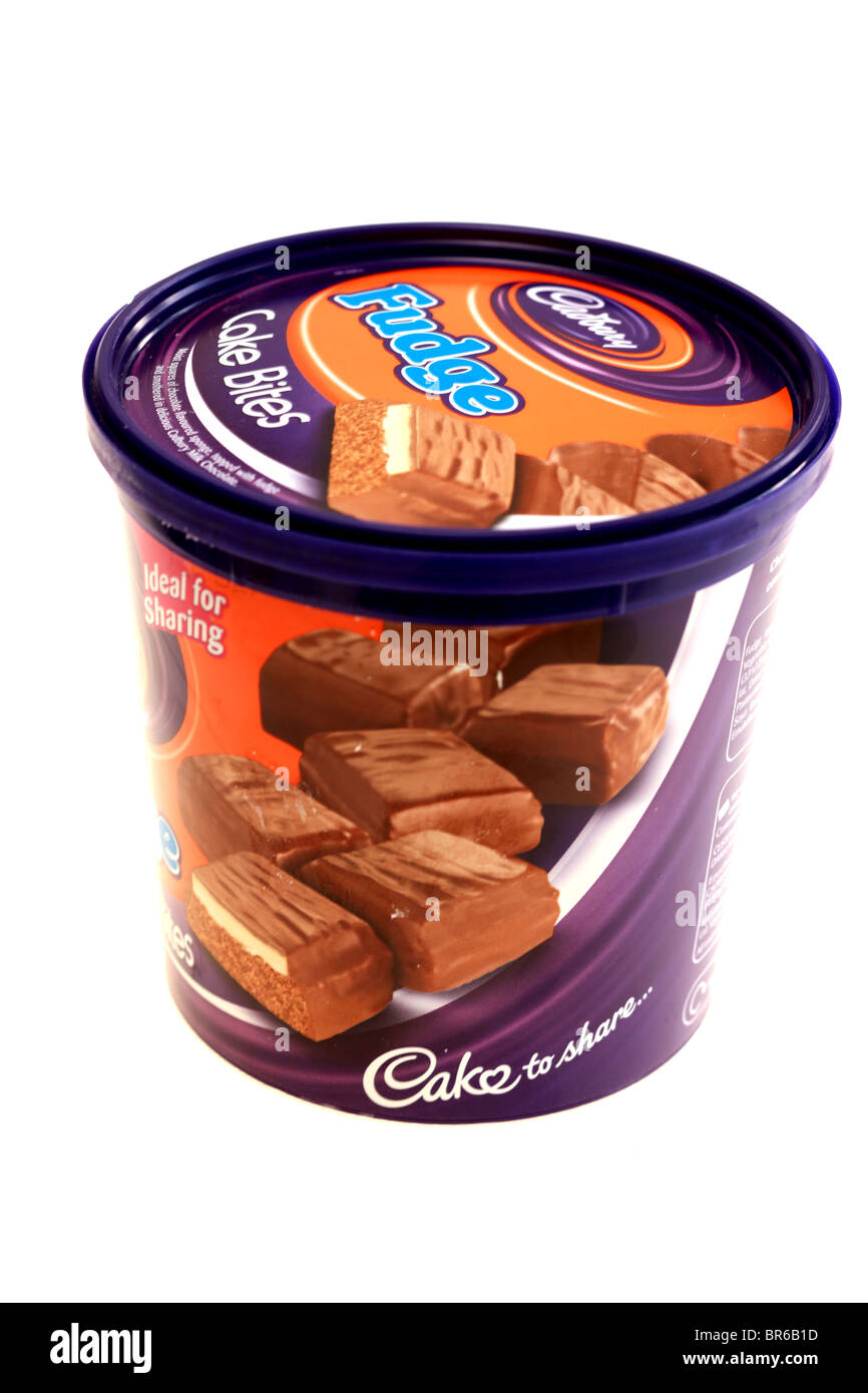 Cadbury Fudge Cake Bites Stock Photo Alamy