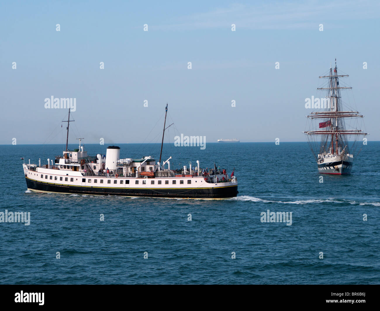 Stavros S Niarchos, tall ships youth trust, ferry to swansea Stock Photo