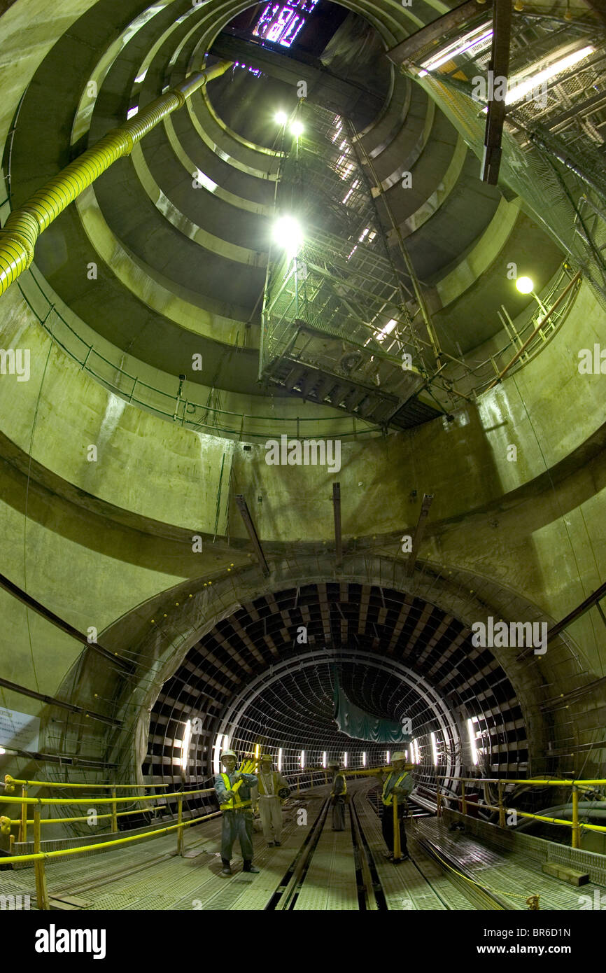 Common utility duct construction Japan. Stock Photo