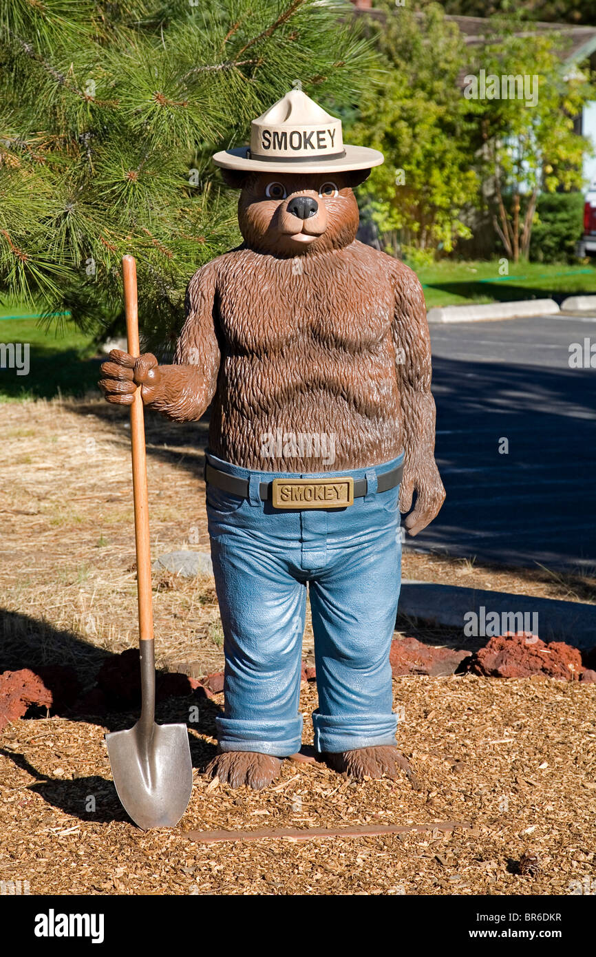 Smokey Bear, mascot for the U.S. Forest Service, Department of Agriculture Stock Photo