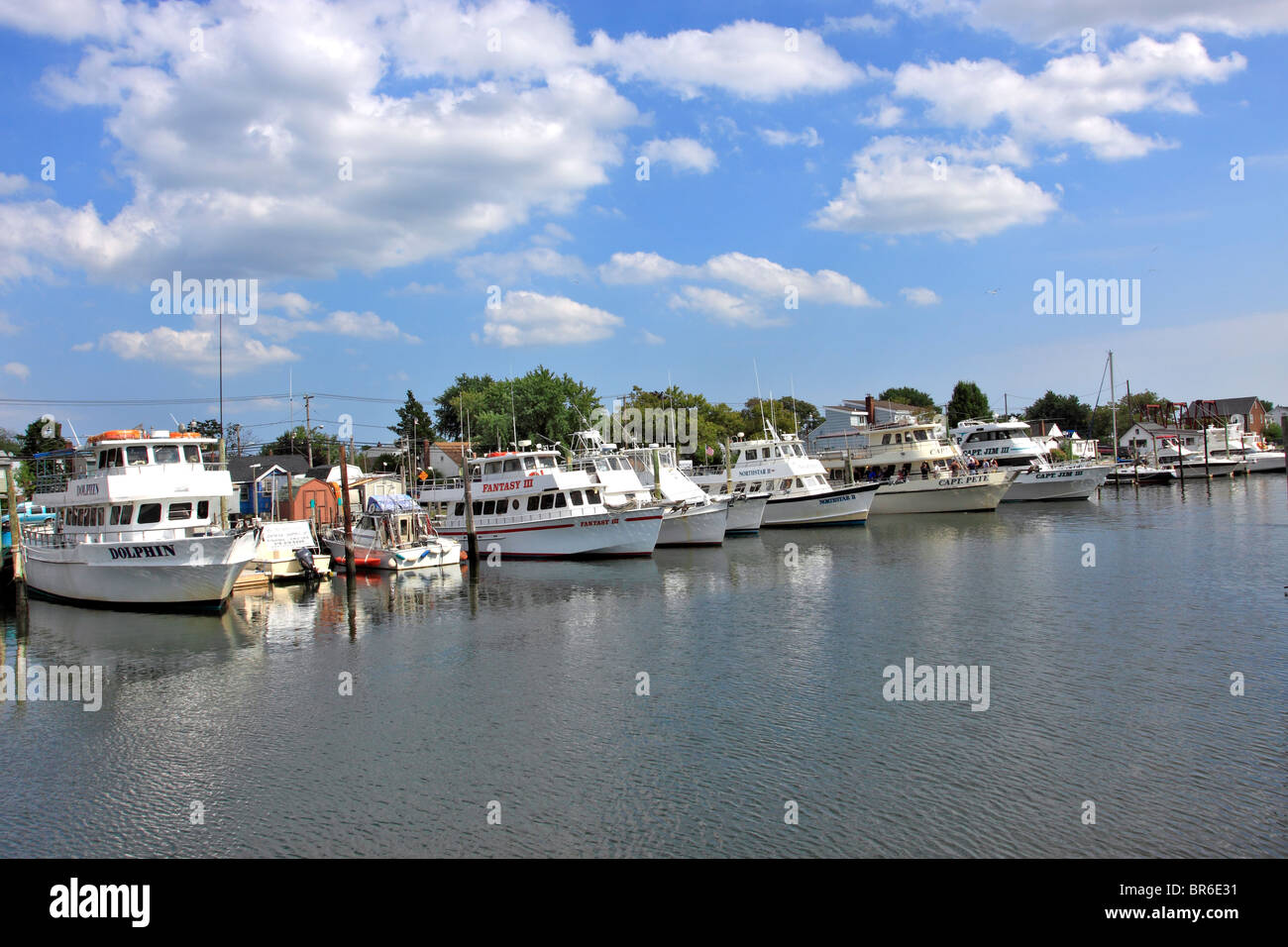 Charter fishing boats on the Woodcleft Canal on the Nautical MIle
