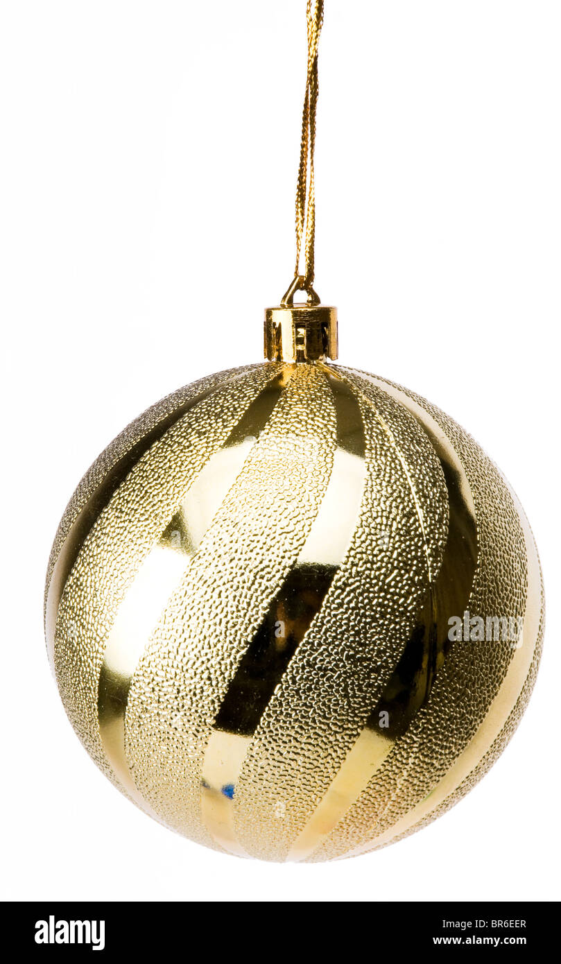 Christmas tree decorations ball on a white background Stock Photo