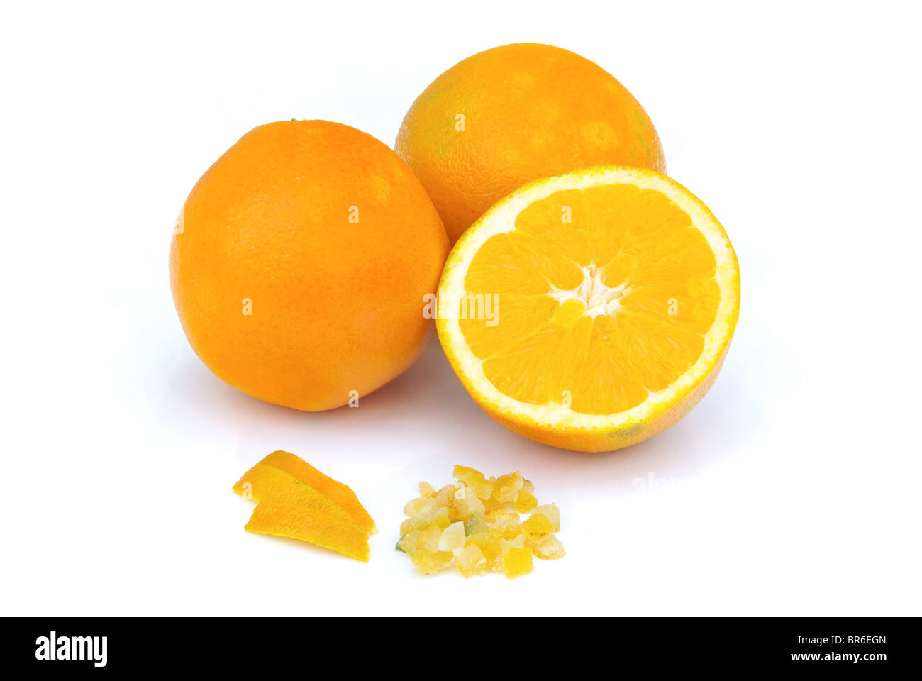 Orangeat - candied orange peel 01 Stock Photo