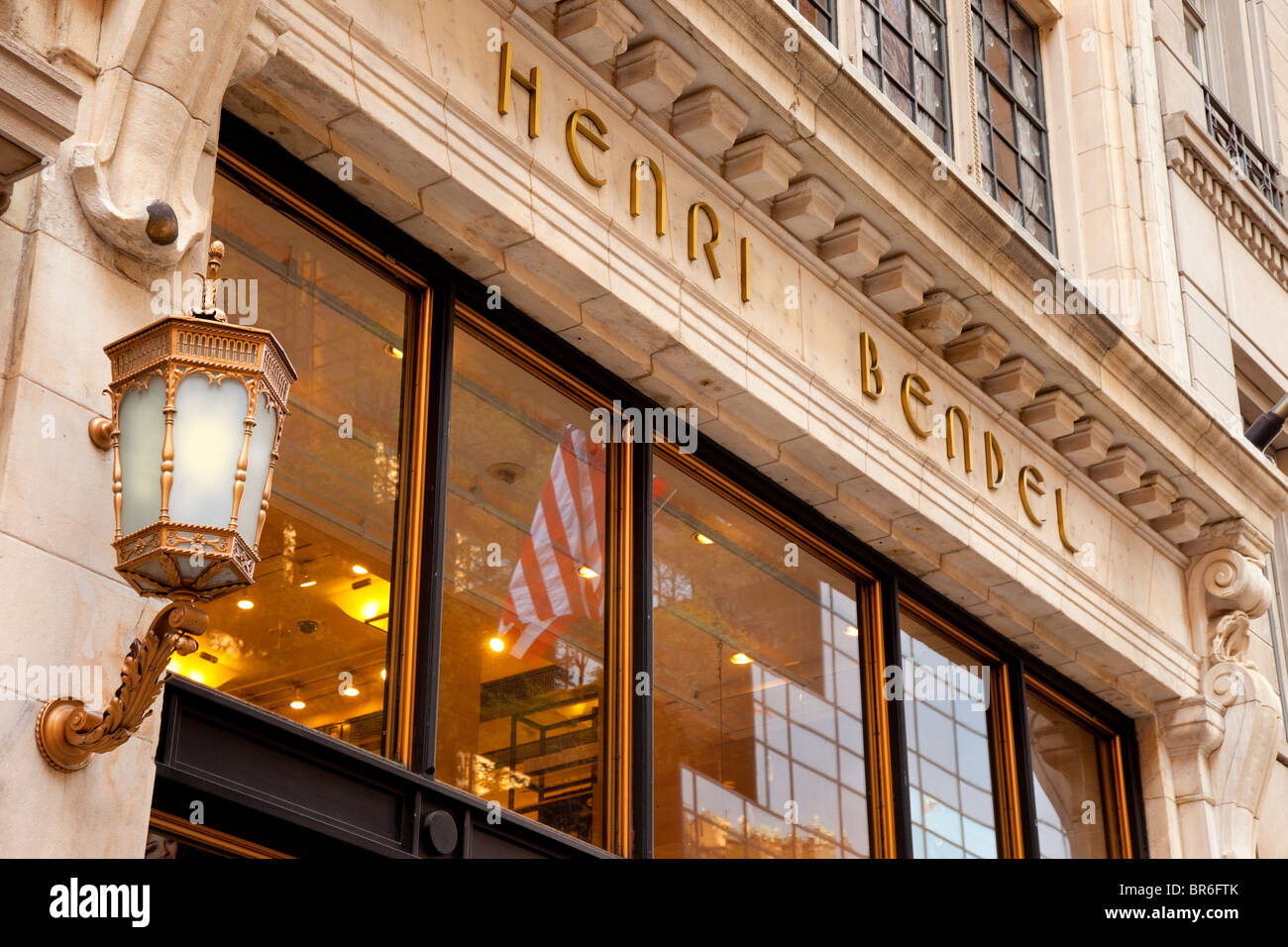 Front exterior of the Henri Bendel Boutique on 5th Ave in New York City USA Stock Photo