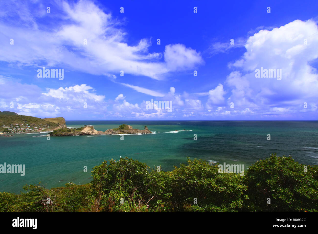 Dennery Bay Saint Lucia Stock Photo Alamy