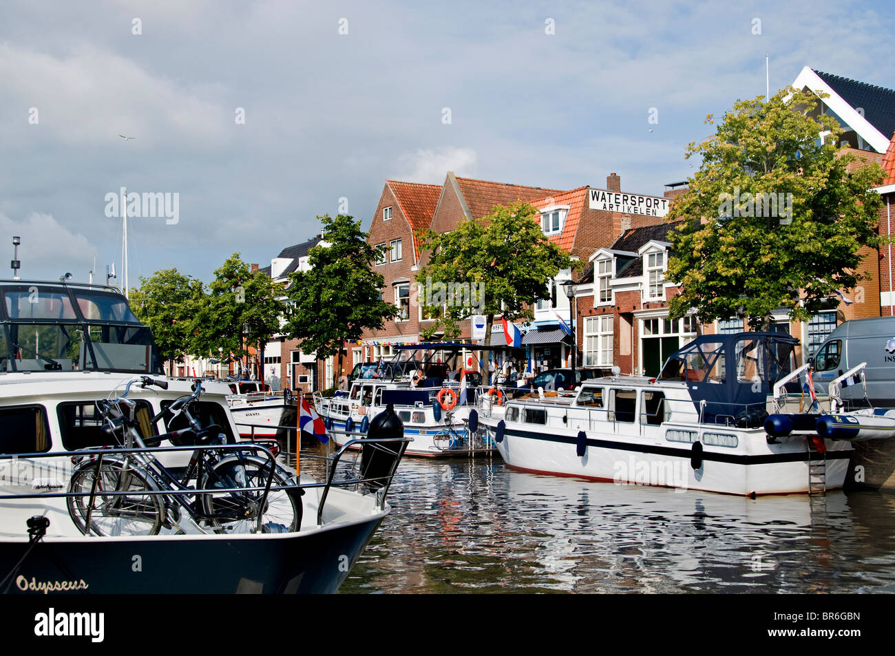 Sneek  Netherlands Friesland town city Stock Photo