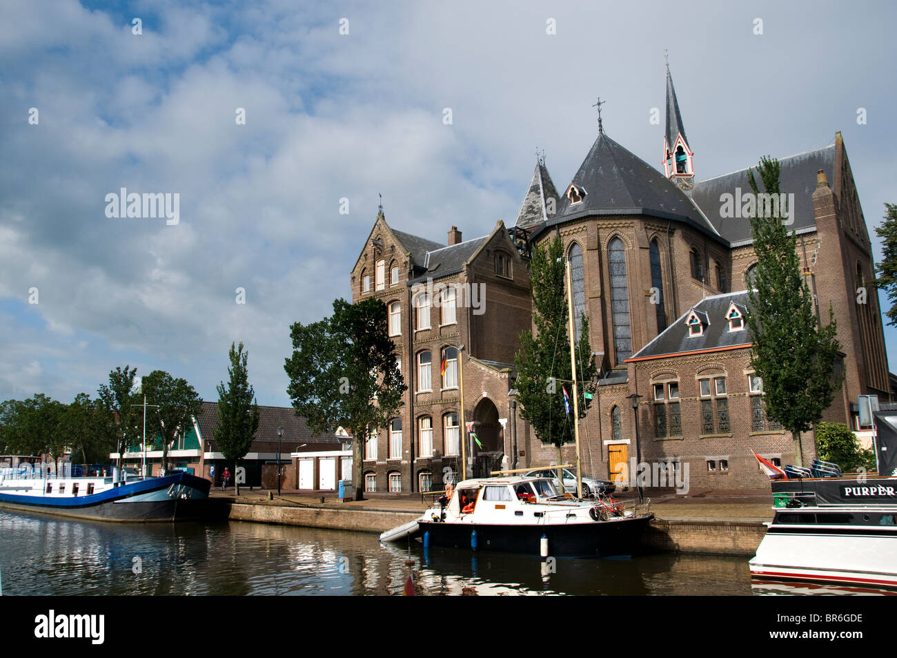 Sneek  Netherlands Friesland town city Stock Photo