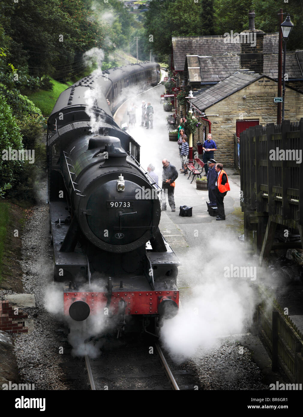 Haworth steam train Stock Photo