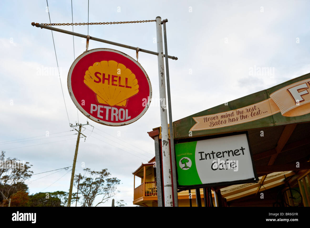 old shell signs