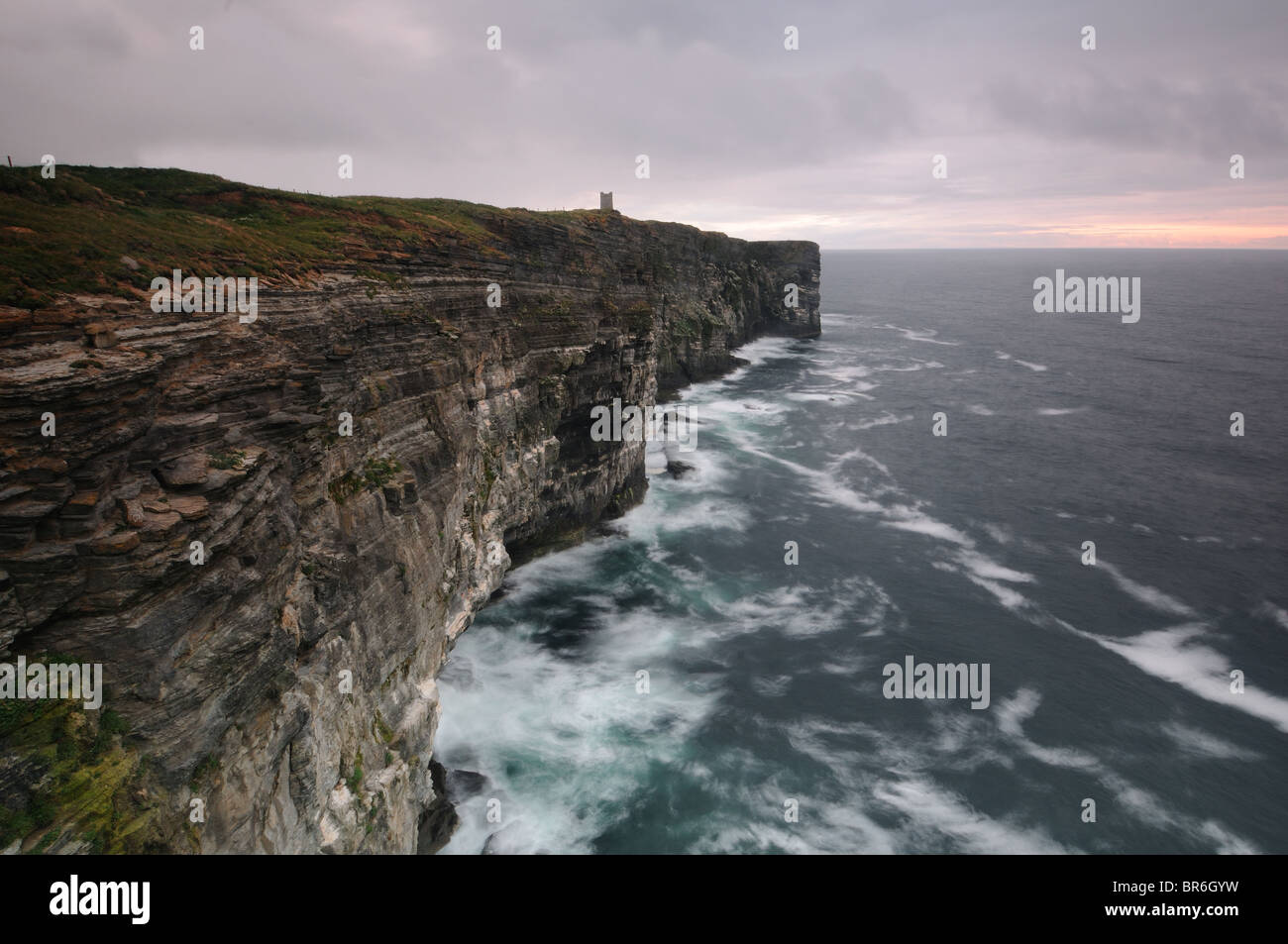 Marwick Head and the Kitchener Memorial, Orkney, Scotland Stock Photo