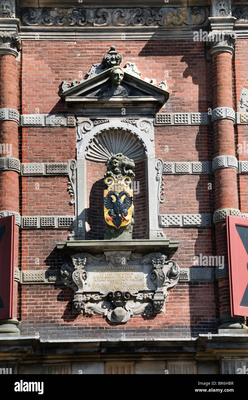 Bolsward town city historic Netherlands Friesland church Stock Photo