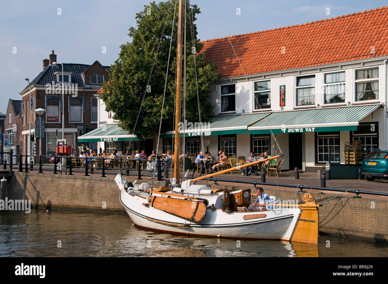 Sneek  Netherlands Friesland town city bar pub cafe Stock Photo