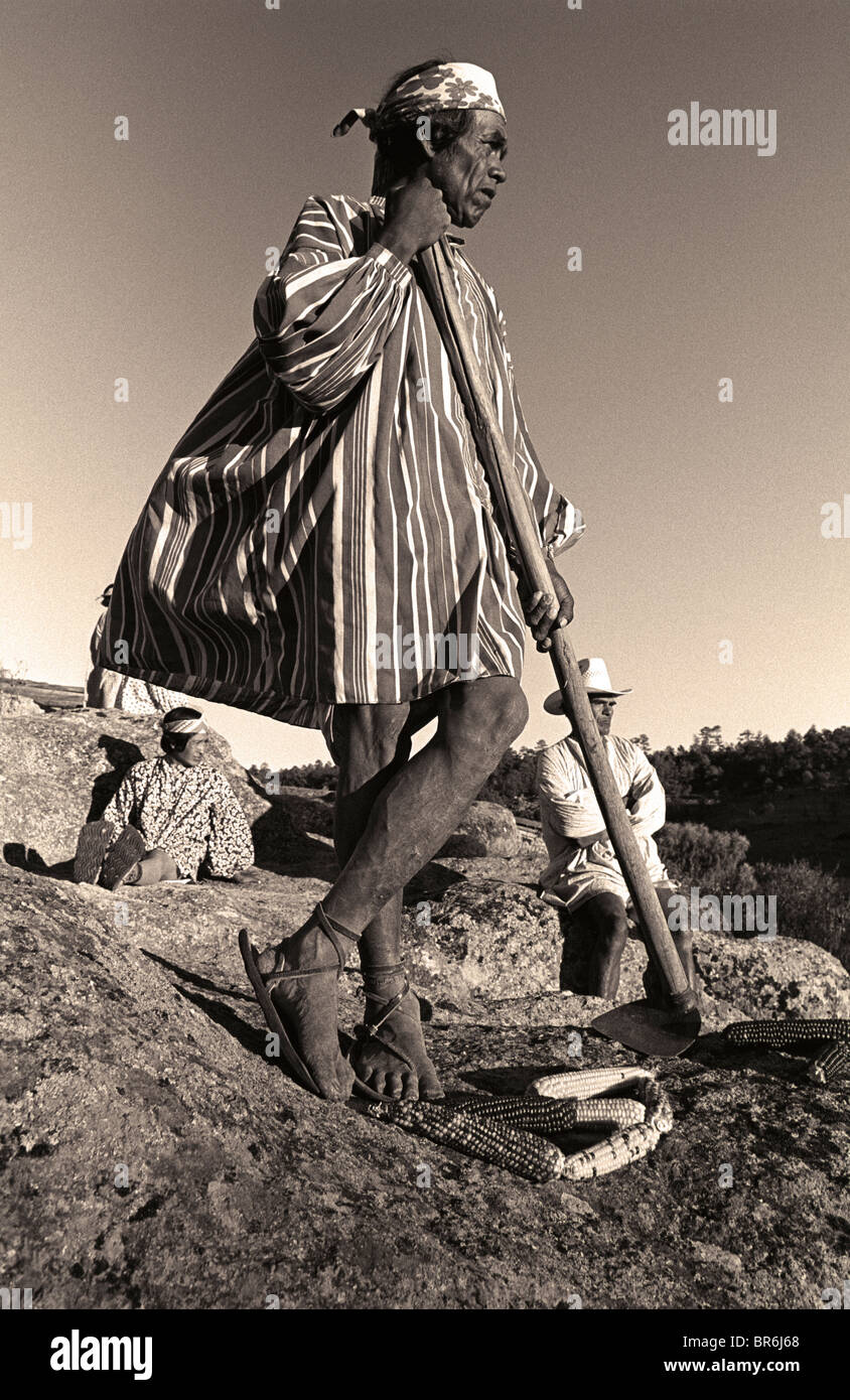 A Tarahumara Indian In Chihuahua Mexico Stock Photo Alamy
