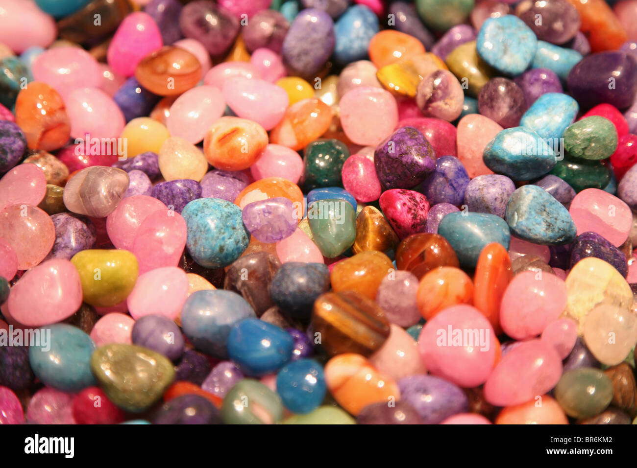 Polished gemstones Stock Photo