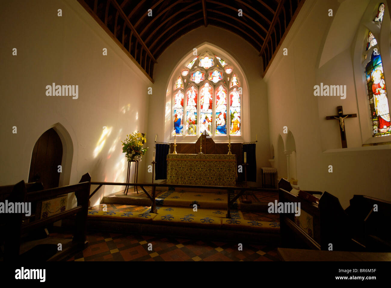 Eastbury Parish Church Berkshire UK Interior Stock Photo