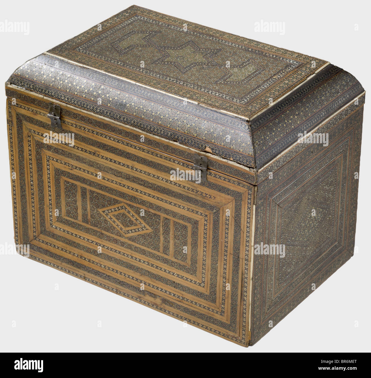 A Katamkari Micro Mosaic Cabinet Case Persia Qajar Era 19th Century