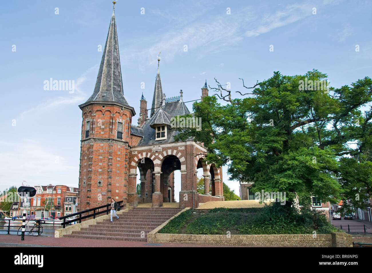 Sneek  Netherlands Friesland town city Water Gate Stock Photo