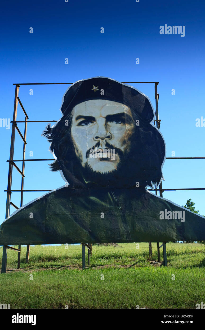 the iconic image of Cuban leader Che Guevara Stock Photo