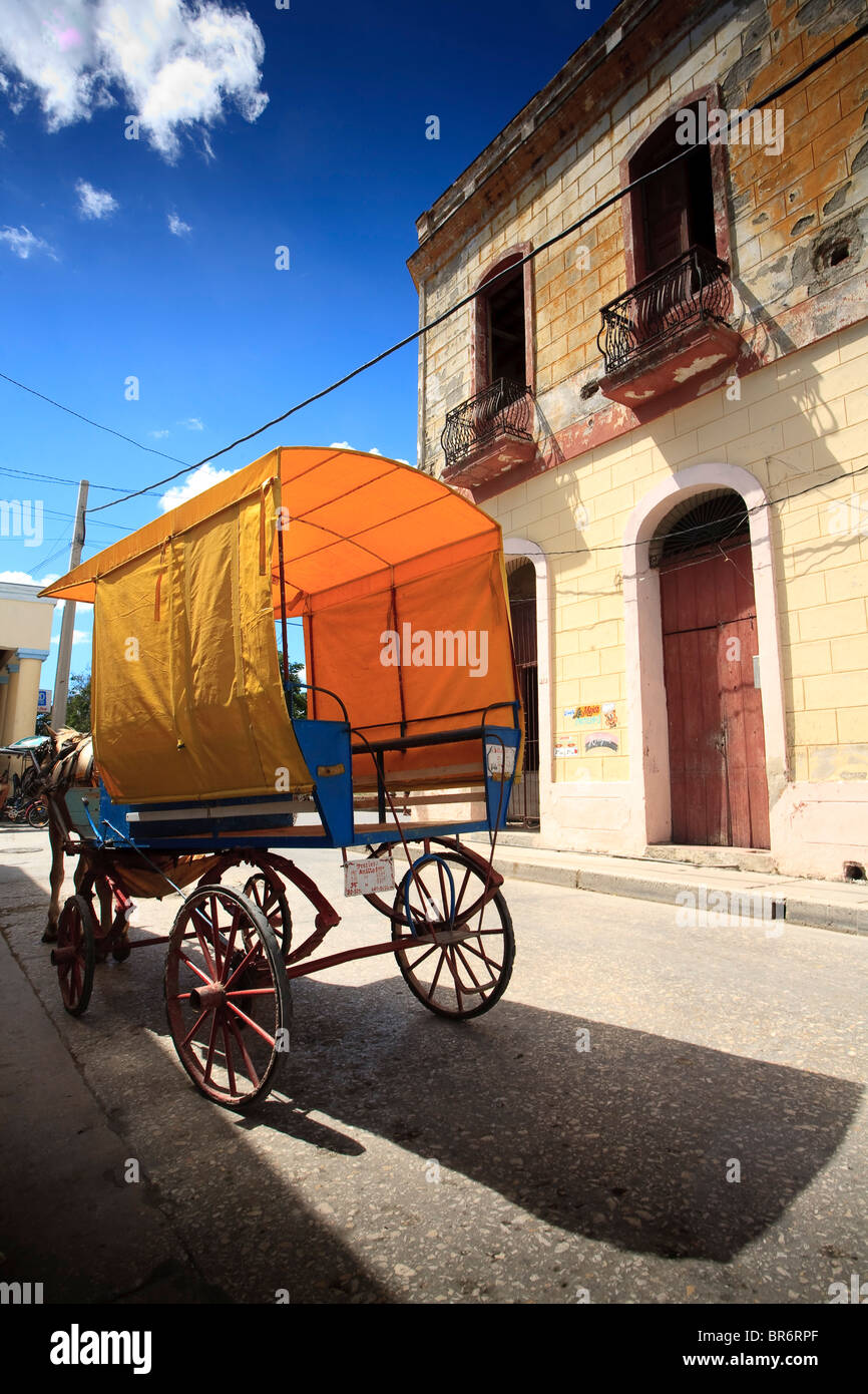 A horse and carriage Cuba Stock Photo