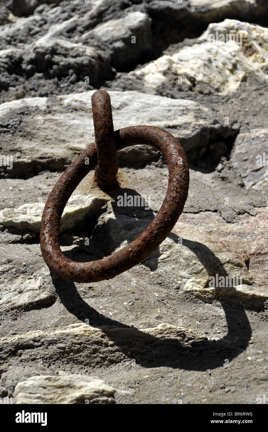 Steel or Iron Shackle Stock Photo