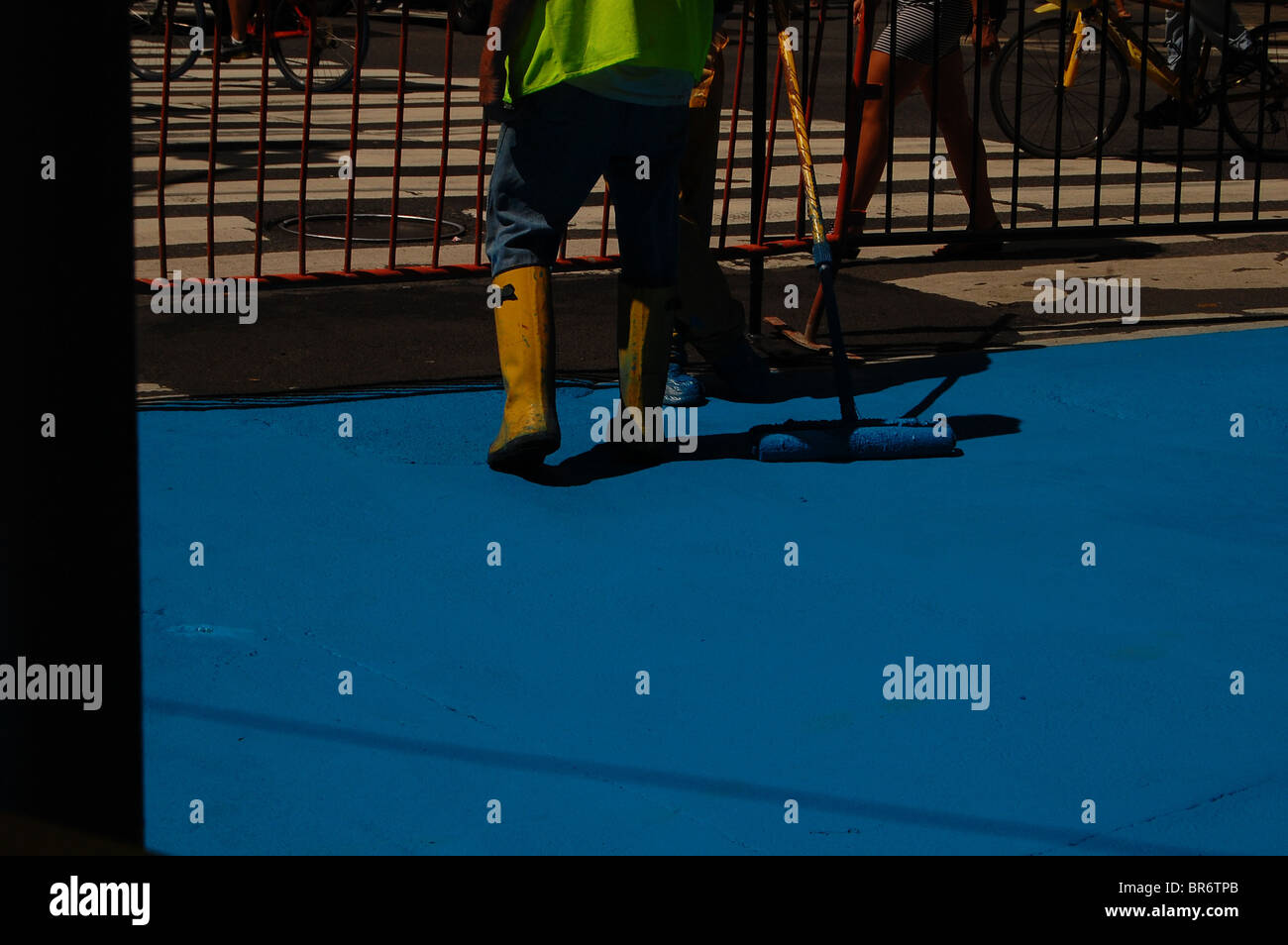 Wet Paint Stock Photo