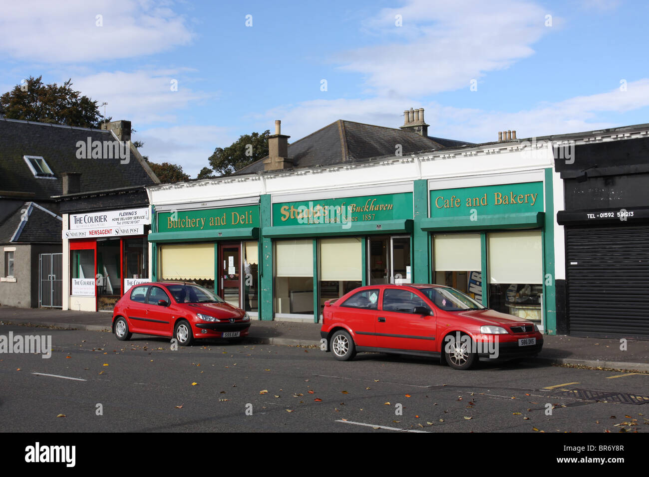 Exterior of Stuarts of Buckhaven bakery Buckhaven Fife Scotland