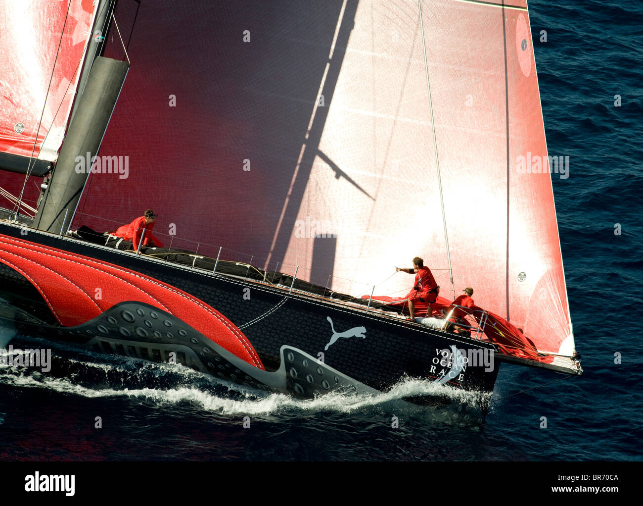 Puma during in-port Race 1, Alicante, Spain. Volvo Ocean Race 2008-2009. For EDITORIAL USE only. Stock Photo