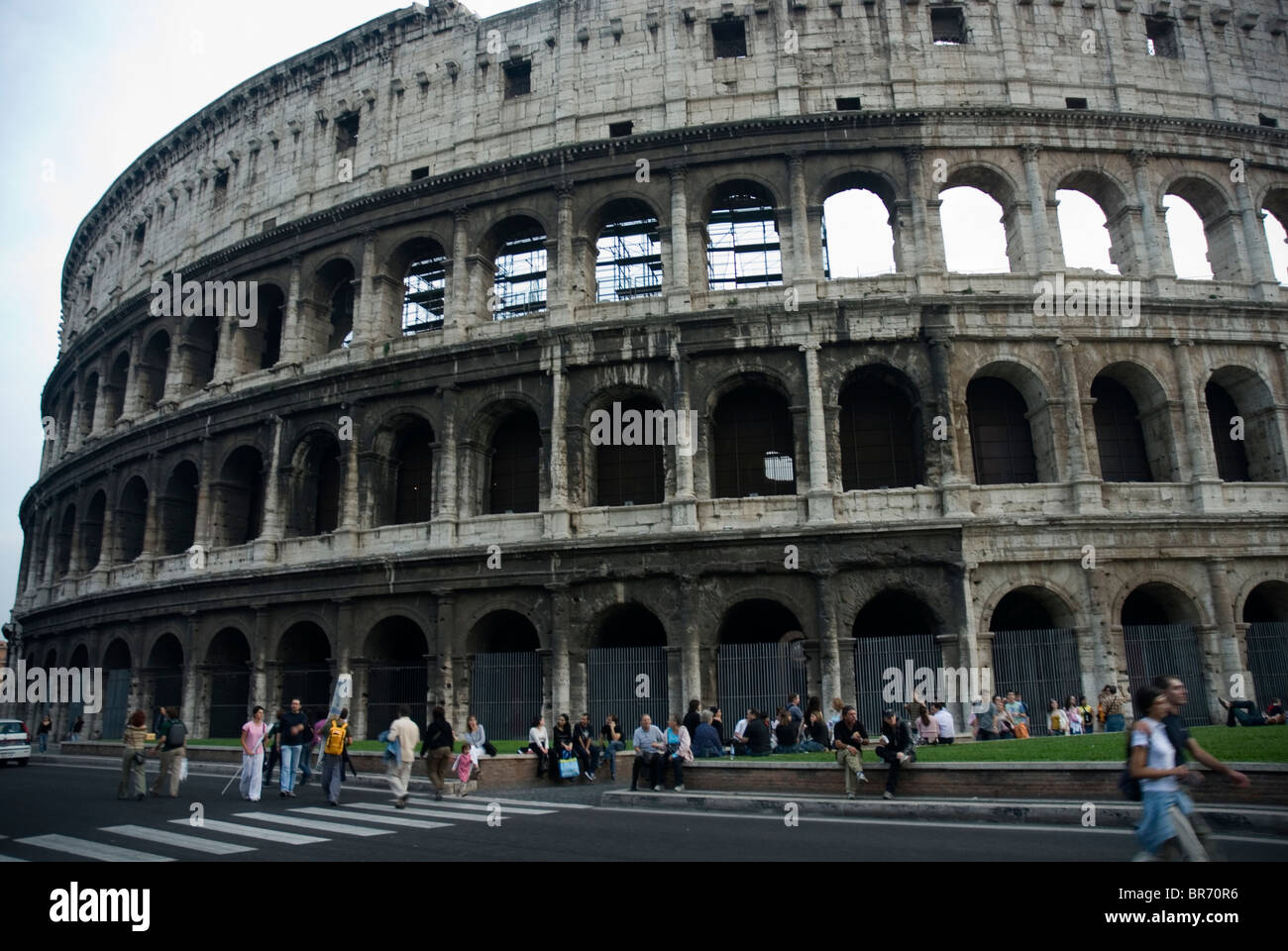 Roman Coliseum in Rome Italy. Stock Photo