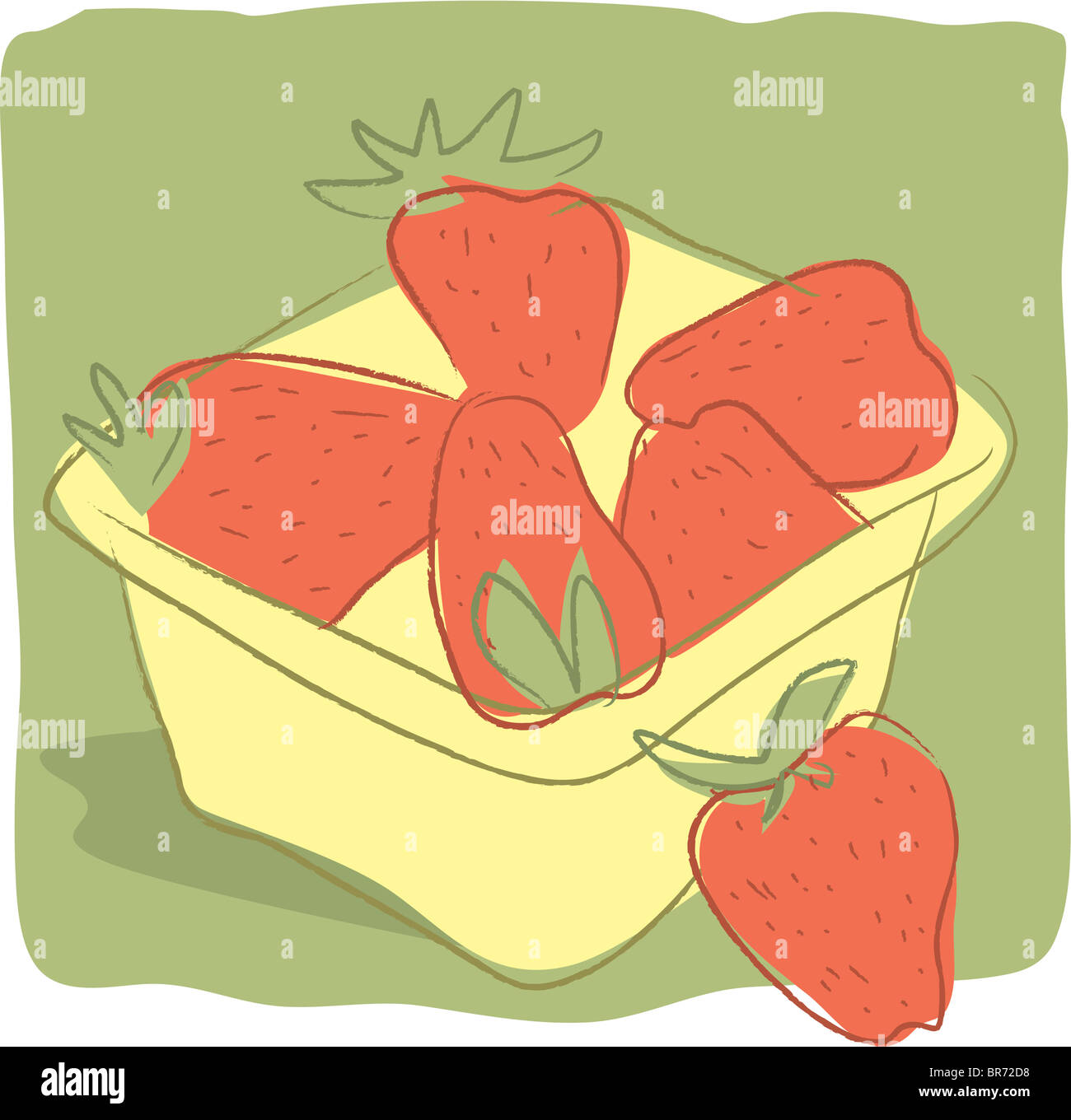 A pint of strawberries Stock Photo Alamy