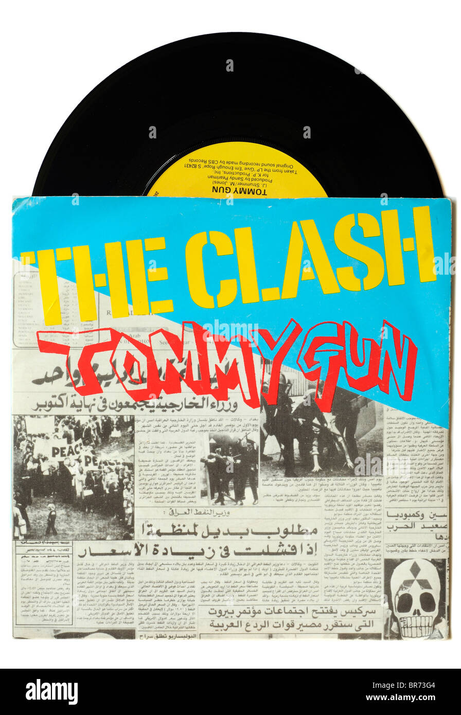 The Clash Tommy Gun single Stock Photo