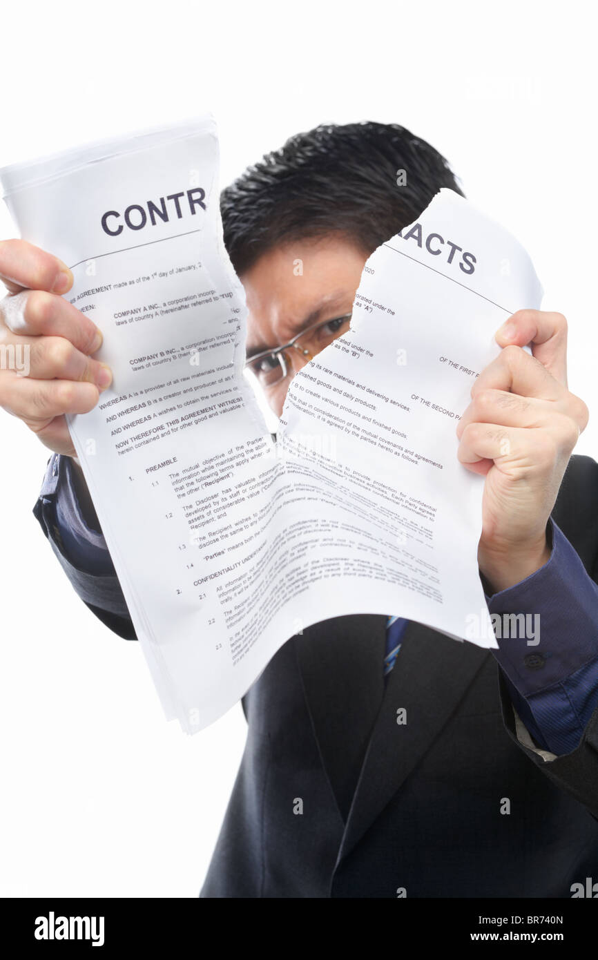 Man Ripping Up Paper High Resolution Stock Photography and Images - Alamy