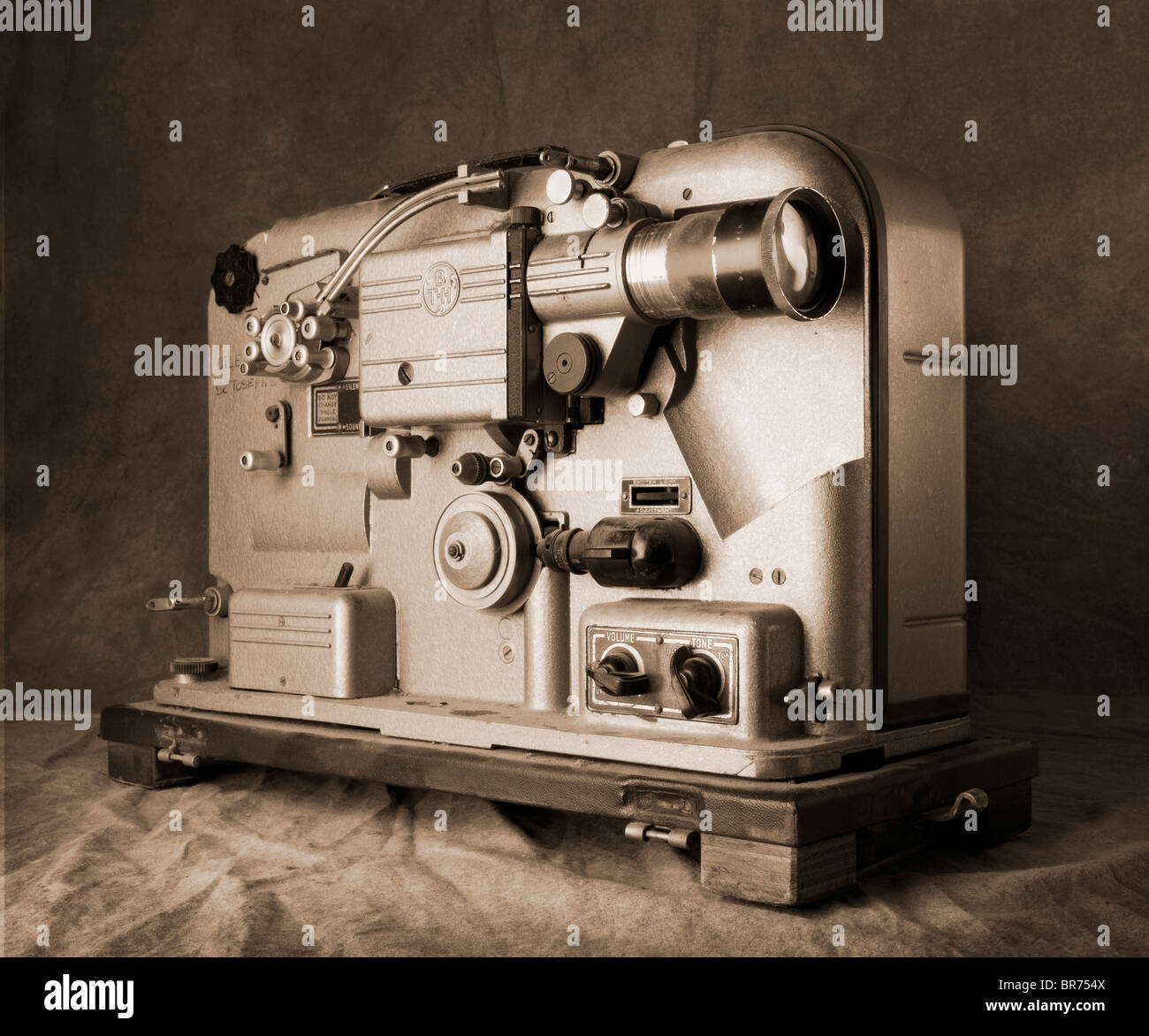 antique film projector Stock Photo