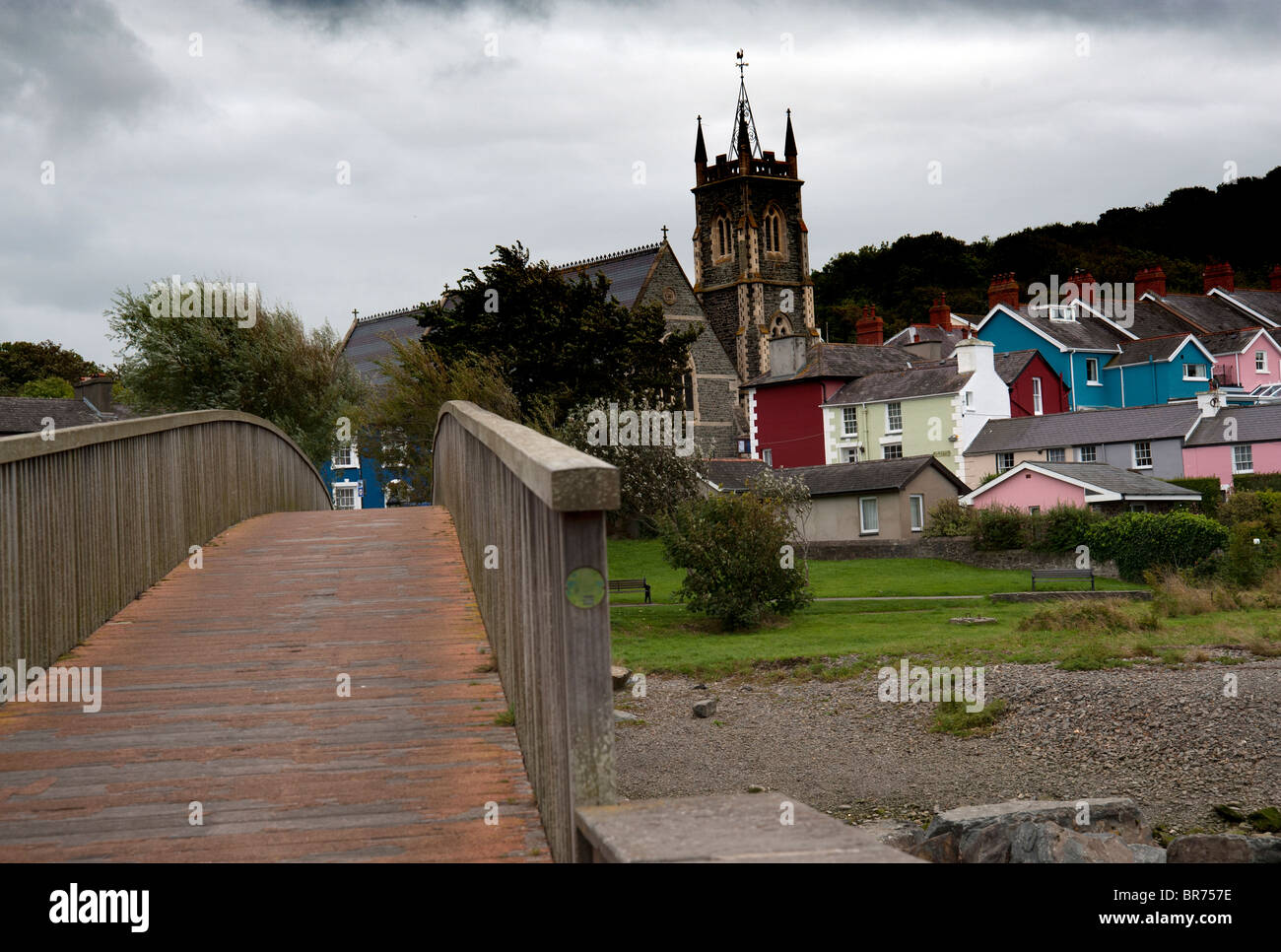 Aberaeron Church From Over The River Aeron Stock Photo Alamy   Aberaeron Church From Over The River Aeron BR757E 