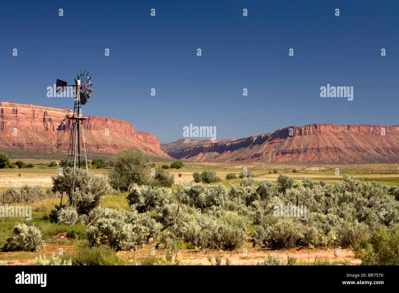 A windmill in Paradox valley Colorado Stock Photo Alamy