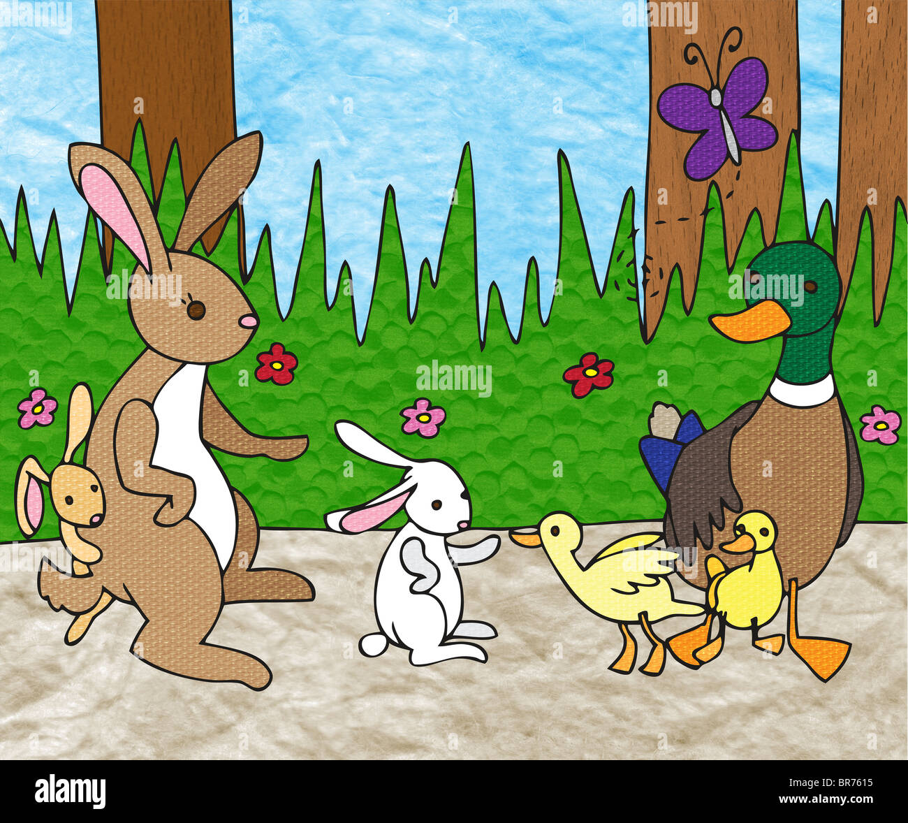 Easter Rabbit And Duck Stock Photos & Easter Rabbit And Duck Stock Images Alamy