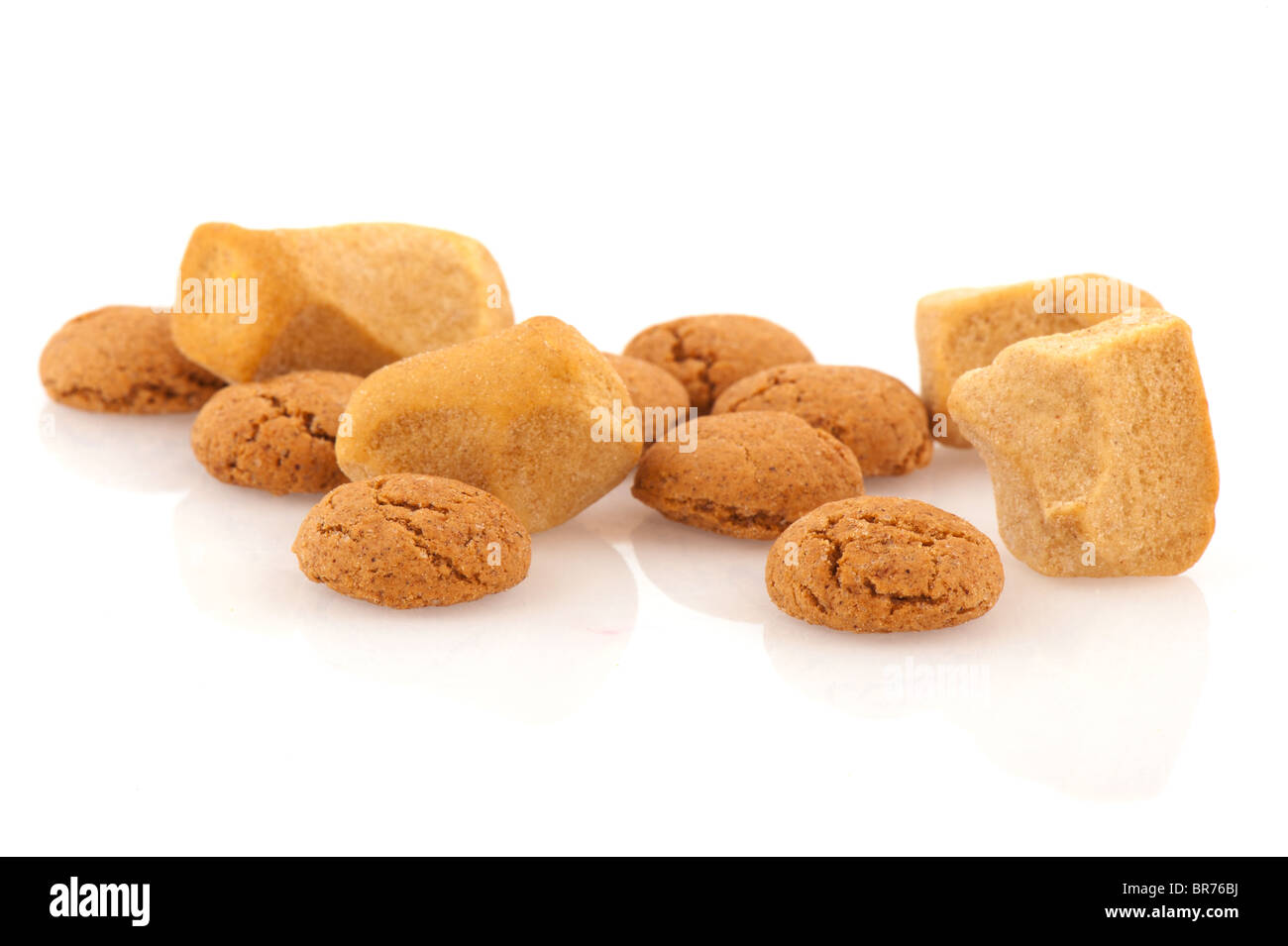 Several Sinterklaas ginger nuts isolated over white Stock Photo Alamy