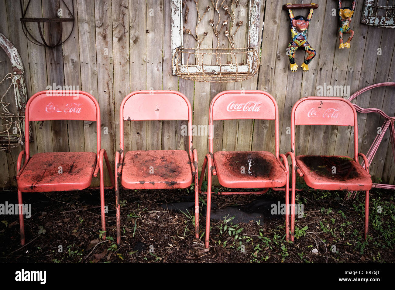A row of red chairs Stock Photo Alamy