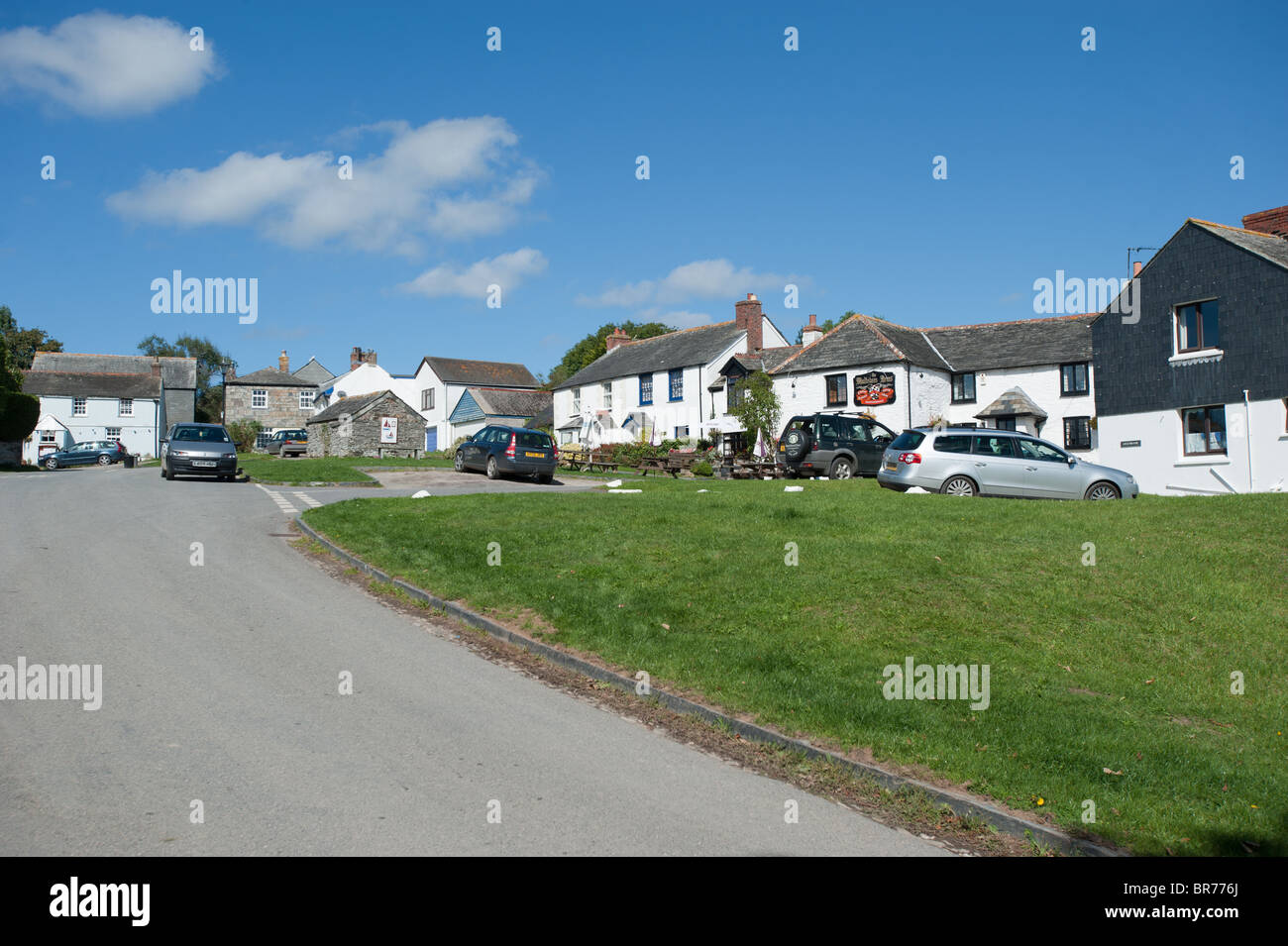 The village of Chapel Amble, Cornwall Stock Photo Alamy