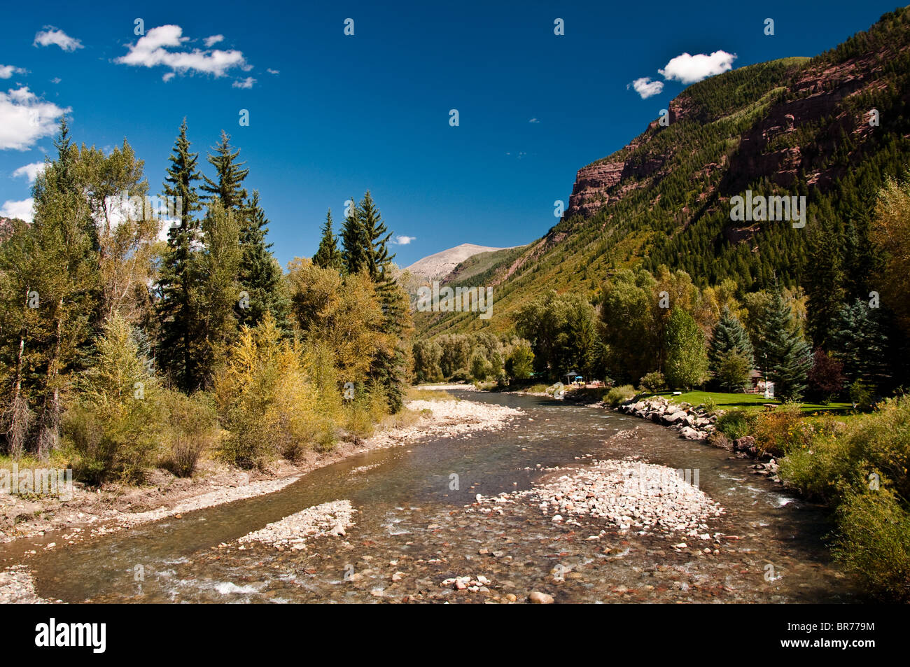 The Crystal River running past Redstone Colorado Stock Photo Alamy