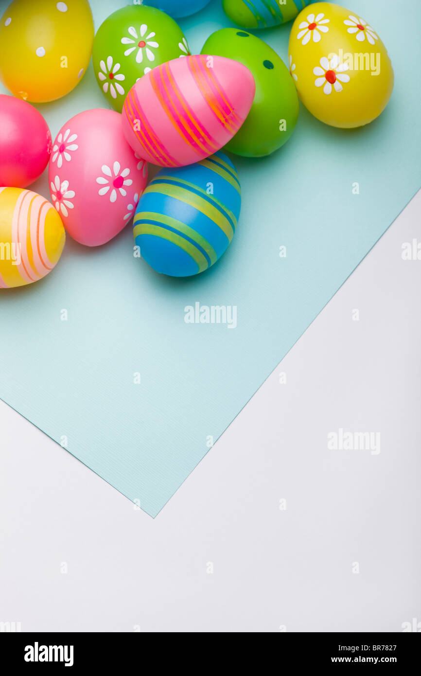 Colorful Easter Eggs; Edmonton, Alberta, Canada Stock Photo