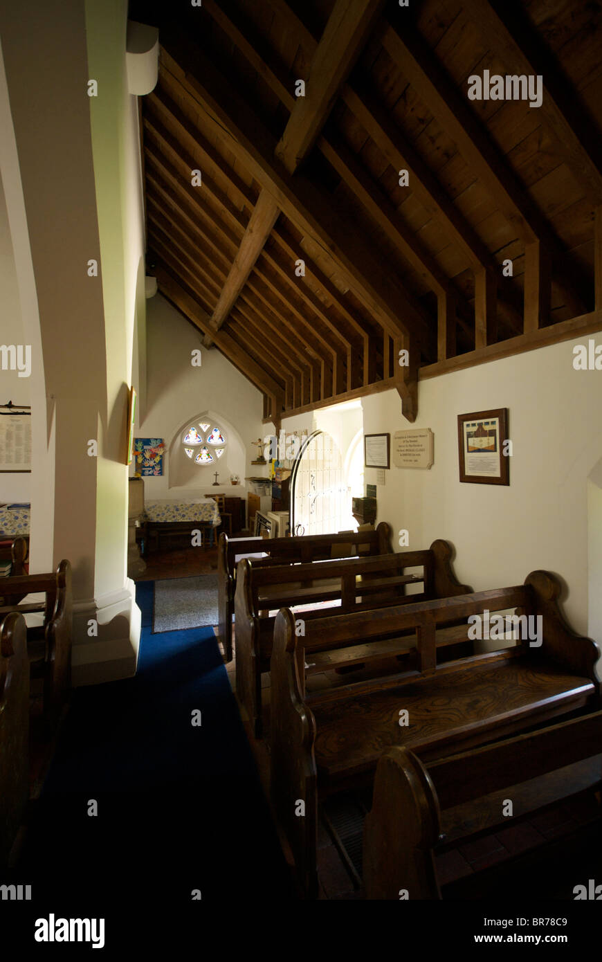 Eastbury Parish Church Berkshire UK Interior Stock Photo
