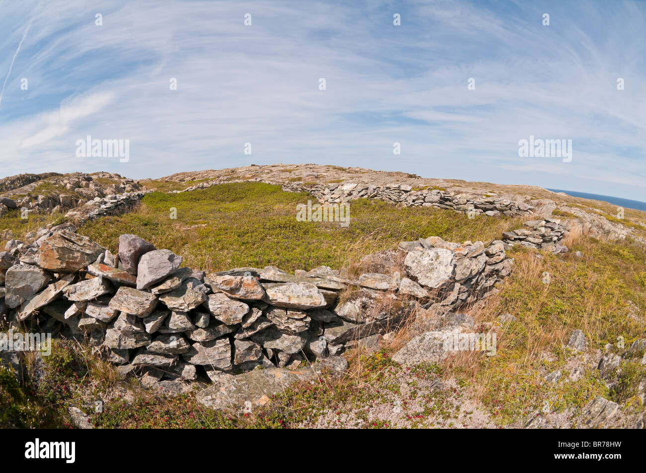 Historic stone walls, Grates Cove Rock Walls National Historic Site